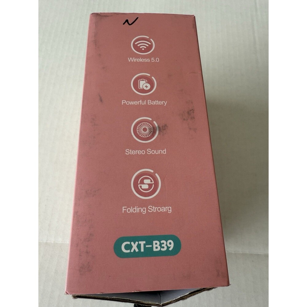 Headset Ear Bluetooth Headset B39 Ear Wireless Headset LED Flashing Pink New - Picture 9 of 10